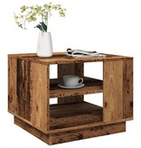 VidaXL Salontafel 55x55x42 cm bewerkt hout oud houtkleurig