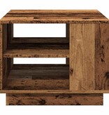 VidaXL Salontafel 55x55x42 cm bewerkt hout oud houtkleurig