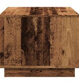 VidaXL Salontafel 55x55x42 cm bewerkt hout oud houtkleurig