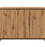 VidaXL Dressoir 102x33x75 cm bewerkt hout artisanaal eikenkleurig