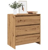 VidaXL Dressoir 70x41x75 cm bewerkt hout artisanaal eikenkleur