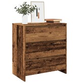 VidaXL Dressoir 70x41x75 cm bewerkt hout oud houtkleurig