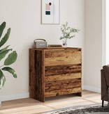 VidaXL Dressoir 70x41x75 cm bewerkt hout oud houtkleurig