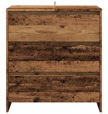 VidaXL Dressoir 70x41x75 cm bewerkt hout oud houtkleurig