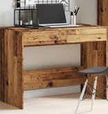 VidaXL Bureau 101x50x76,5 cm bewerkt hout oud houtkleurig