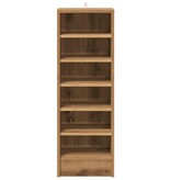 VidaXL Schoenenkast 32x35x92 cm bewerkt hout artisanaal eikenkleur