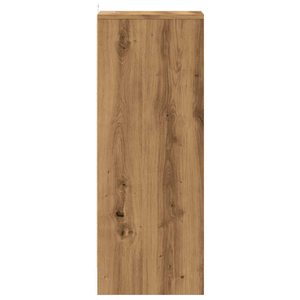 VidaXL Schoenenkast 32x35x92 cm bewerkt hout artisanaal eikenkleur