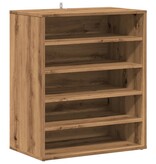 VidaXL Schoenenkast 60x35x70 cm bewerkt hout artisanaal eikenkleur