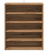 VidaXL Schoenenkast 60x35x70 cm bewerkt hout artisanaal eikenkleur