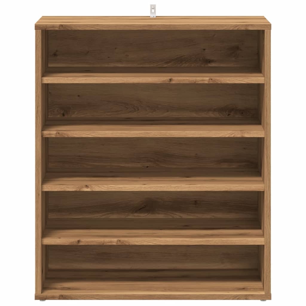 VidaXL Schoenenkast 60x35x70 cm bewerkt hout artisanaal eikenkleur