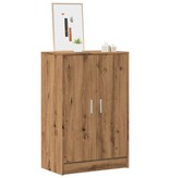 VidaXL Schoenenkast 60x35x92 cm bewerkt hout artisanaal eikenkleur