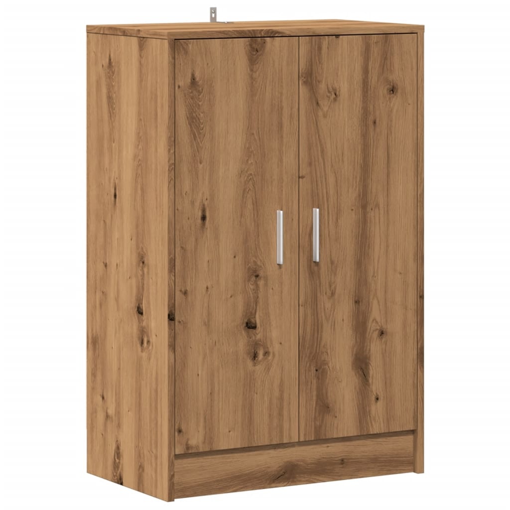 VidaXL Schoenenkast 60x35x92 cm bewerkt hout artisanaal eikenkleur