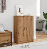 VidaXL Schoenenkast 60x35x92 cm bewerkt hout artisanaal eikenkleur