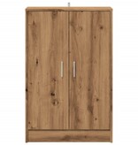 VidaXL Schoenenkast 60x35x92 cm bewerkt hout artisanaal eikenkleur