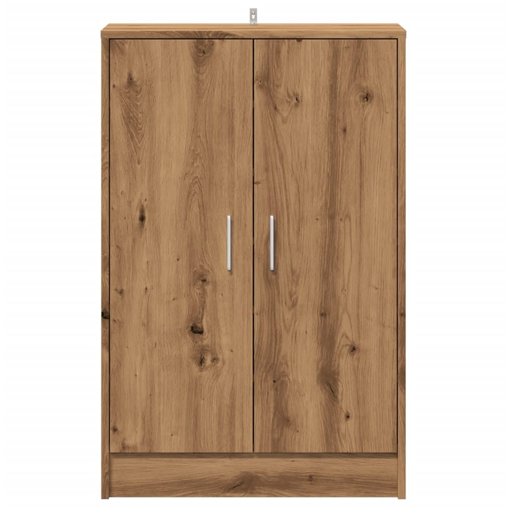 VidaXL Schoenenkast 60x35x92 cm bewerkt hout artisanaal eikenkleur