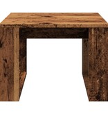VidaXL Bijzettafel 50x50x35 cm bewerkt hout oud houtkleurig