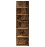 VidaXL Schoenenkasten 2 st 28x27x102 cm bewerkt hout oud houtkleurig