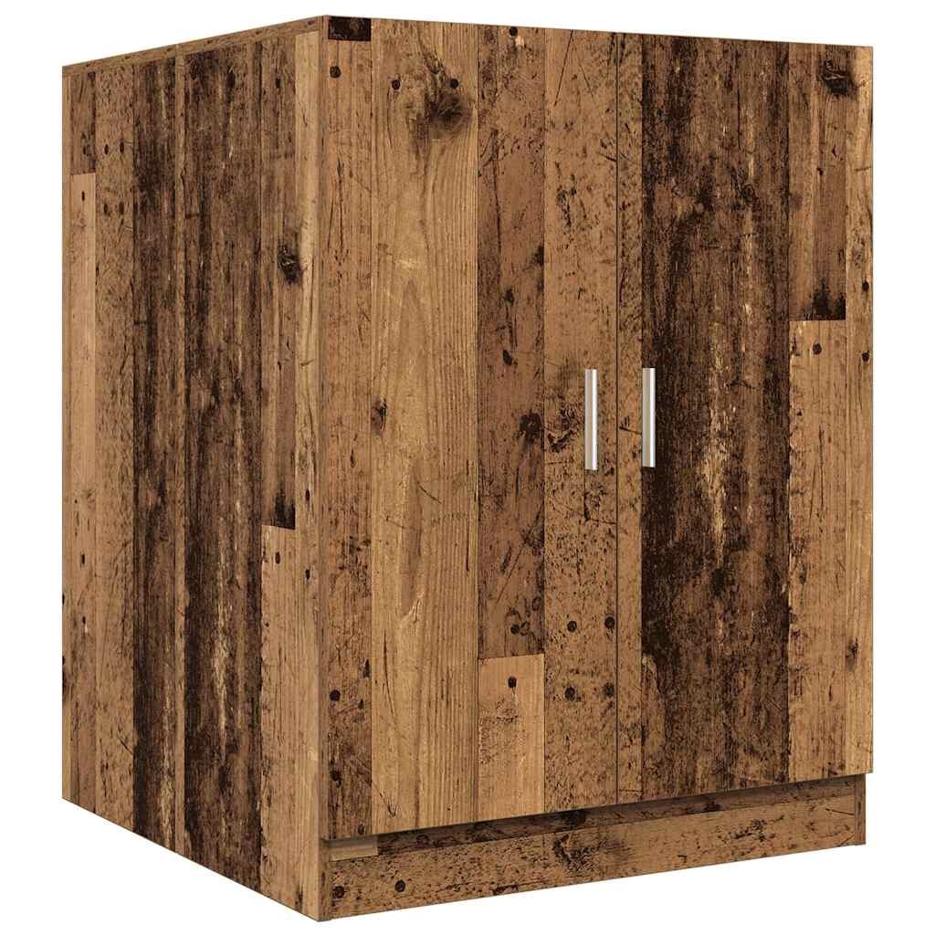VidaXL Wasmachinekast 70,5x71,5x91,5 cm oud houtkleurig