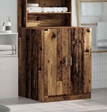 VidaXL Wasmachinekast 70,5x71,5x91,5 cm oud houtkleurig