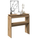 VidaXL Wandtafel 80x30x80 cm bewerkt hout artisanaal eikenkleurig