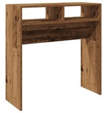 VidaXL Wandtafel 78x30x80 cm bewerkt hout oud houtkleurig