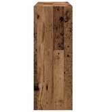 VidaXL Wandtafel 78x30x80 cm bewerkt hout oud houtkleurig