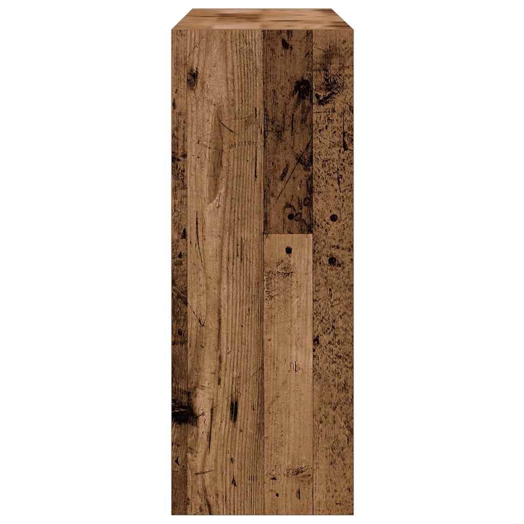 VidaXL Wandtafel 78x30x80 cm bewerkt hout oud houtkleurig