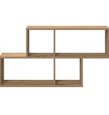 VidaXL Wandschap 100x18x53 cm bewerkt hout artisanaal eikenkleurig