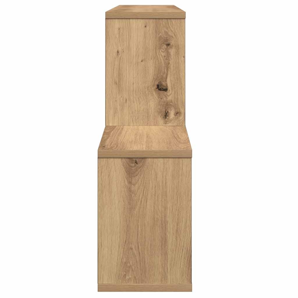 VidaXL Wandschap 100x18x53 cm bewerkt hout artisanaal eikenkleurig