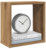 VidaXL Wandschappen kubus 4st 30x15x30cm bewerkt hout artisanaal eiken