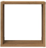 VidaXL Wandschappen kubus 4st 30x15x30cm bewerkt hout artisanaal eiken