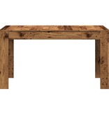 VidaXL Eettafel 140x74,5x76 cm bewerkt hout oud houtkleurig