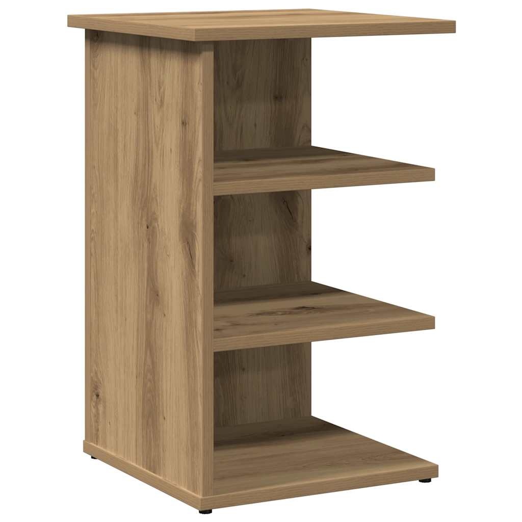 VidaXL Dressoir 35x35x55 cm bewerkt hout artisanaal eikenkleur