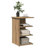 VidaXL Dressoir 35x35x55 cm bewerkt hout artisanaal eikenkleur