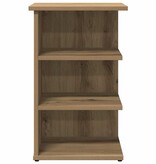 VidaXL Dressoir 35x35x55 cm bewerkt hout artisanaal eikenkleur
