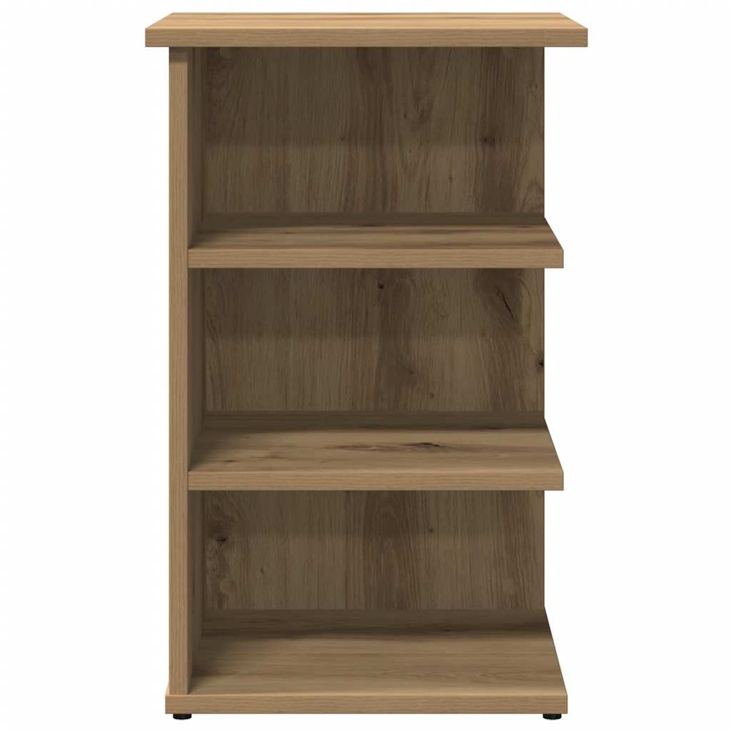 VidaXL Dressoir 35x35x55 cm bewerkt hout artisanaal eikenkleur
