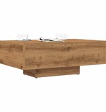 VidaXL Salontafel 85x55x31 cm bewerkt hout artisanaal eikenkleurig