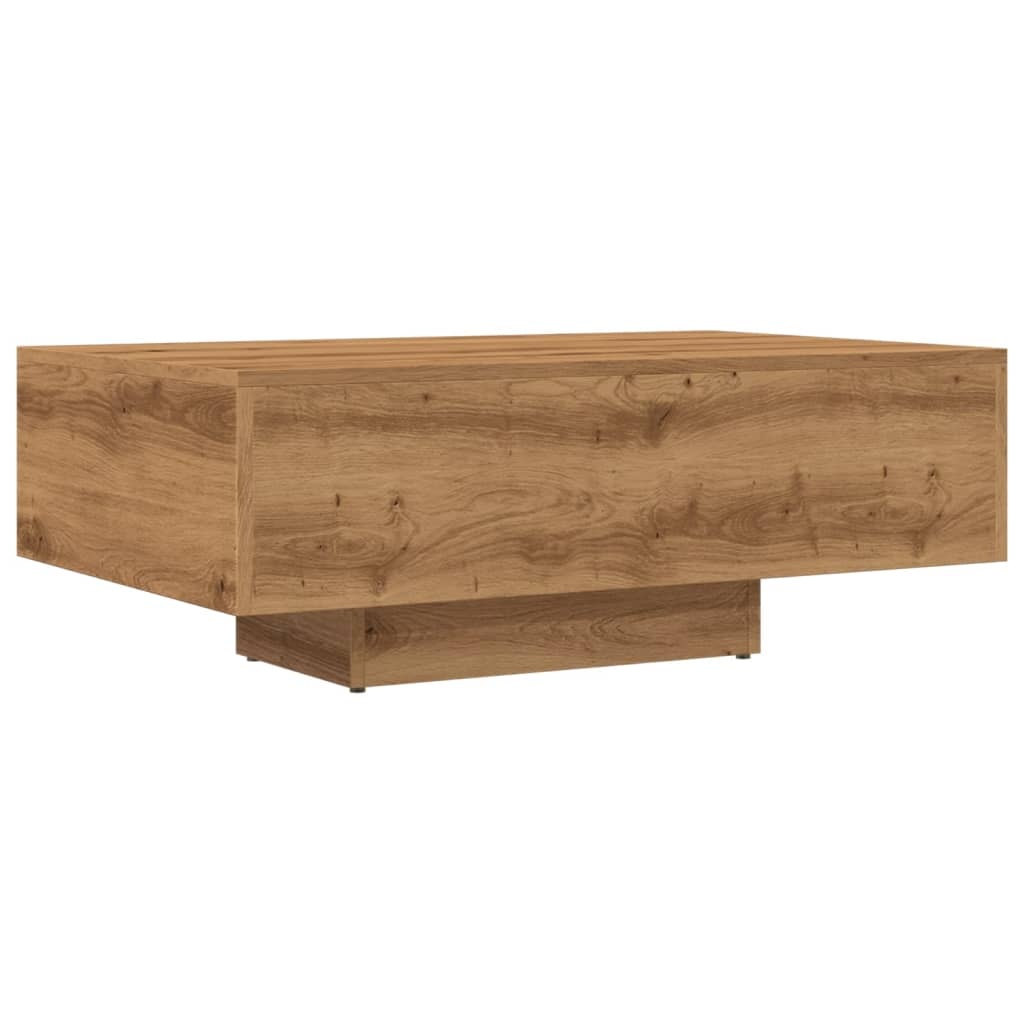 VidaXL Salontafel 85x55x31 cm bewerkt hout artisanaal eikenkleurig