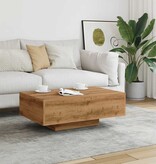 VidaXL Salontafel 85x55x31 cm bewerkt hout artisanaal eikenkleurig