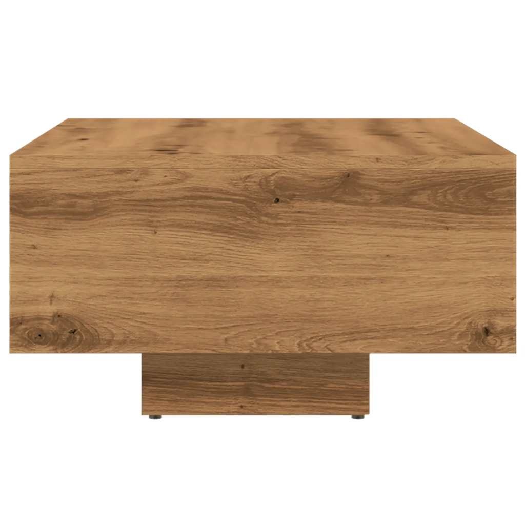 VidaXL Salontafel 85x55x31 cm bewerkt hout artisanaal eikenkleurig