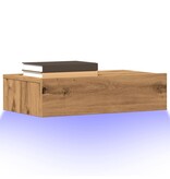 VidaXL Tv-meubels 2 st met LED's 60x35x15,5 cm artisanaal eikenkleur