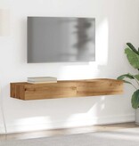 VidaXL Tv-meubels 2 st met LED's 60x35x15,5 cm artisanaal eikenkleur