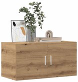 VidaXL Wandkast 80x39x40 cm bewerkt hout artisanaal eikenkleurig