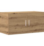 VidaXL Wandkast 80x39x40 cm bewerkt hout artisanaal eikenkleurig
