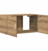 VidaXL Wandkast 80x39x40 cm bewerkt hout artisanaal eikenkleurig
