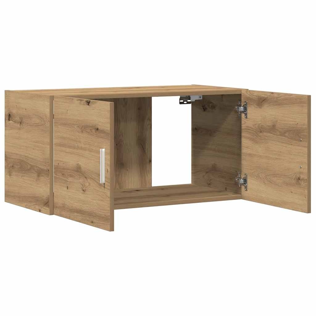 VidaXL Wandkast 80x39x40 cm bewerkt hout artisanaal eikenkleurig