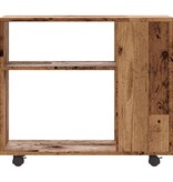 VidaXL Bijzettafel 70x35x55 cm bewerkt hout oud houtkleurig