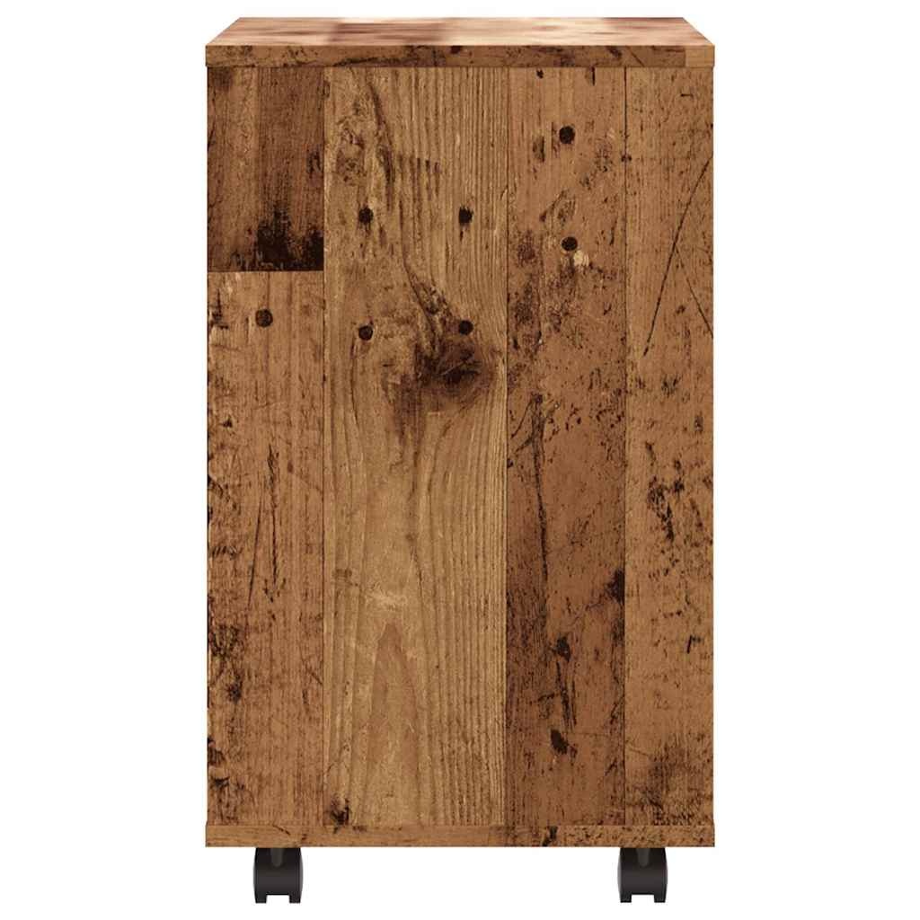 VidaXL Bijzettafel 70x35x55 cm bewerkt hout oud houtkleurig