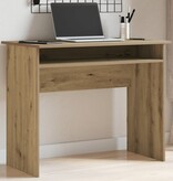 VidaXL Bureau 90x50x74 cm bewerkt hout artisanaal eikenkleur