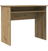 VidaXL Bureau 90x50x74 cm bewerkt hout artisanaal eikenkleur